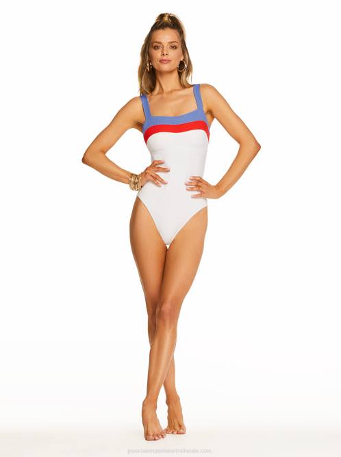 Jessica SimpsonSouth Of The Border One Piece in White Pepper H426875
